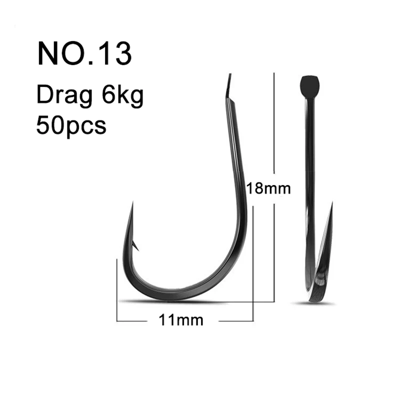 50PCS Small Fishing Hooks High - Fishing Hook Assortment บทวิจารณ์และราคา