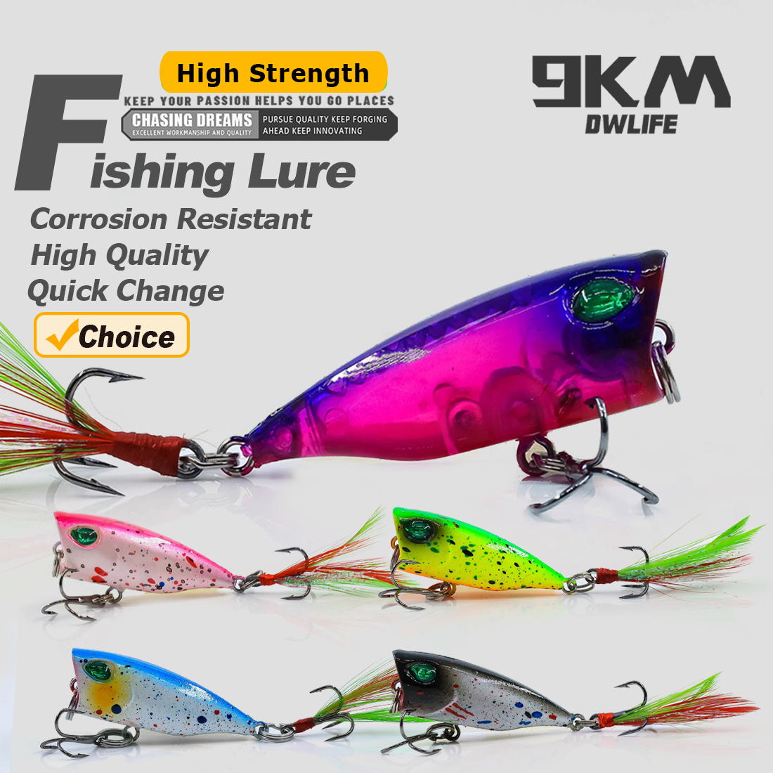 Minnow Lures Popper Set Crankb - Fishing Hook Treble บทวิจารณ์และราคา
