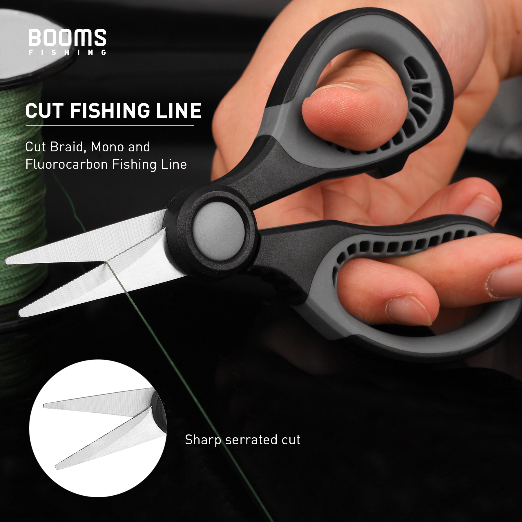 Booms Fishing S06 Fishing Scis - Fishing Hook Sharpener บทวิจารณ์และราคา