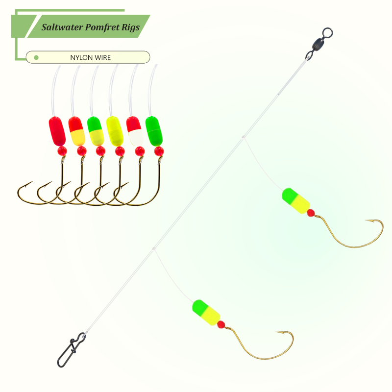 3pcs/6pcs Pompano Surf Fishing - Fishing Hook Circle บทวิจารณ์และราคา