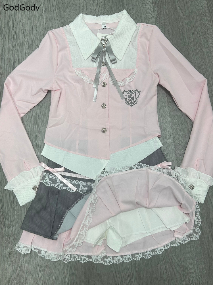 Spring Y2K Princess Outfits Wo - Fly Line avaliação e preço