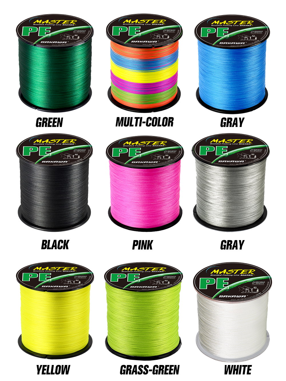 BAKAWA 4 Strands Braided PE Fi - Copolymer Line avaliação e preço