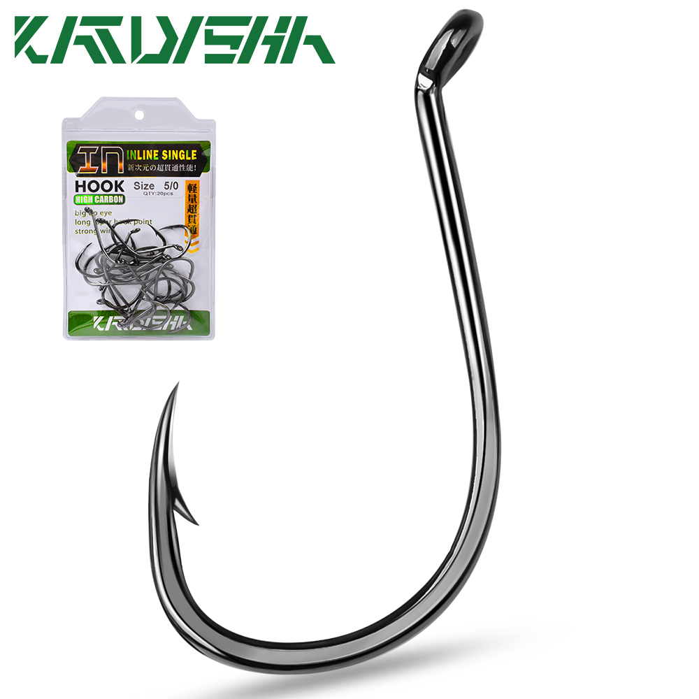 KATYUSHA  100PCS J Hooks 1/0-2 - Fishing Hook Barbless บทวิจารณ์และราคา