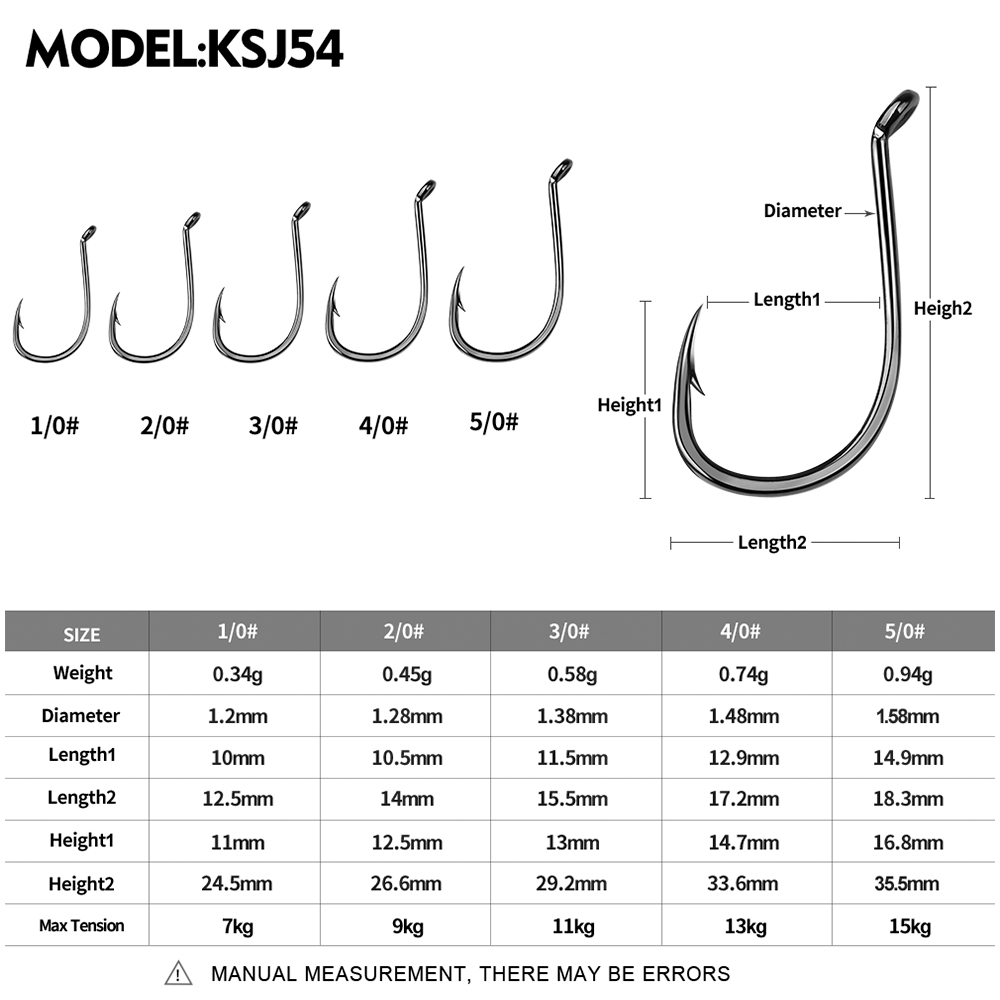KATYUSHA  100PCS J Hooks 1/0-2 - Fishing Hook Barbless บทวิจารณ์และราคา