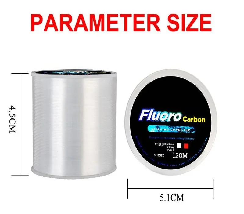Fishing Line 120M 0.20mm-0.60m - Fluorocarbon Line avaliação e preço