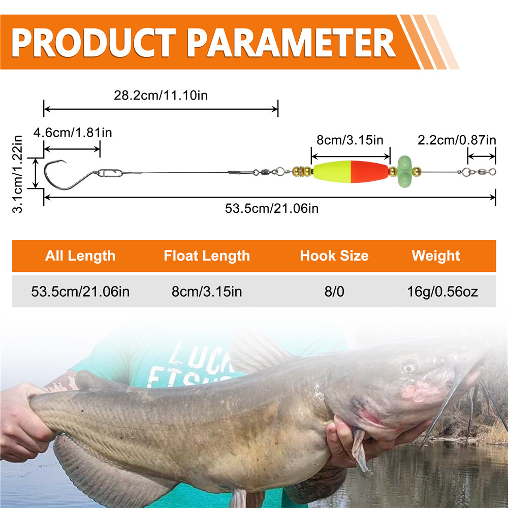 2pcs Catfish hooks with Peg Fl - Fishing Hook Circle บทวิจารณ์และราคา